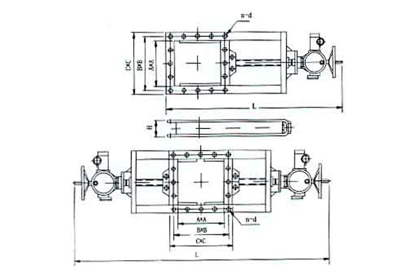 QTLY-0.1氣動推桿平板閘閥